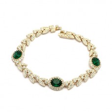 Olive Branch Crystal Bracelet